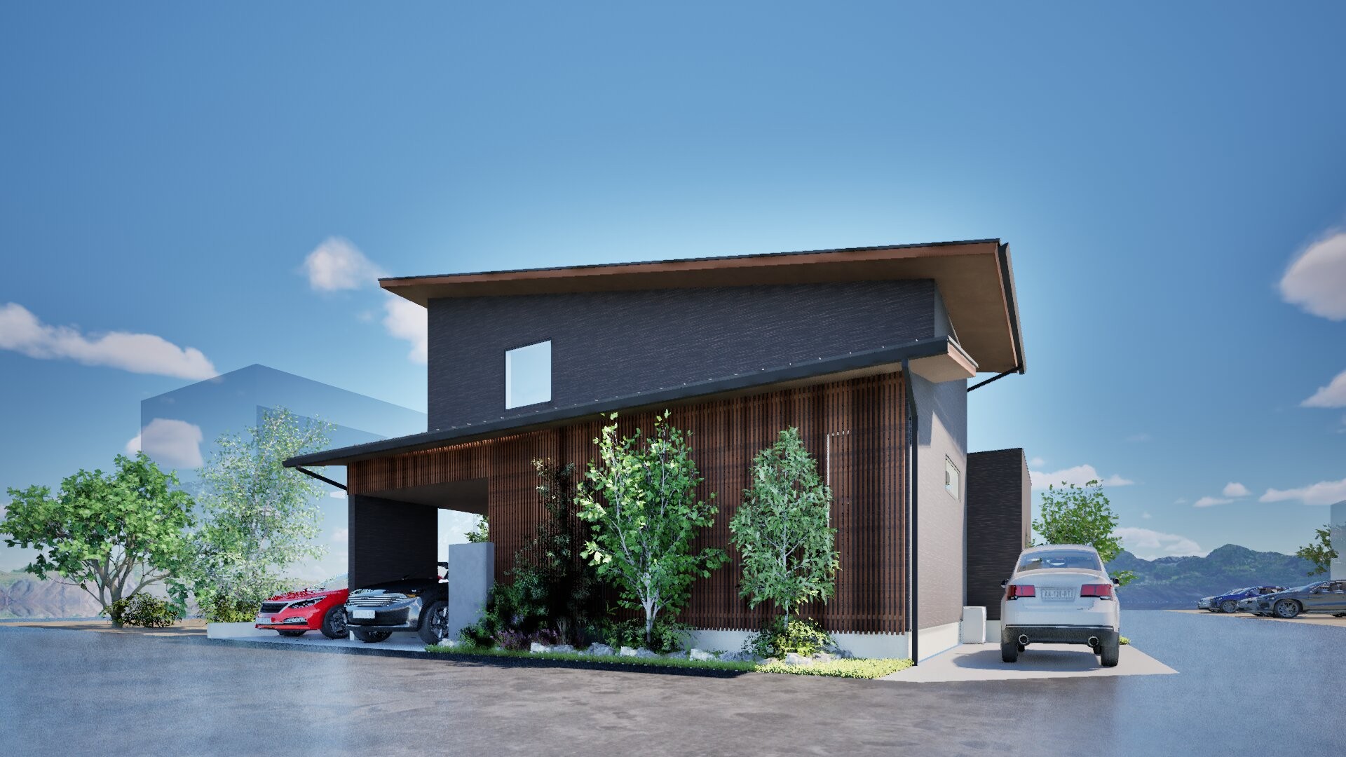 上品な和モダン外観デザイン