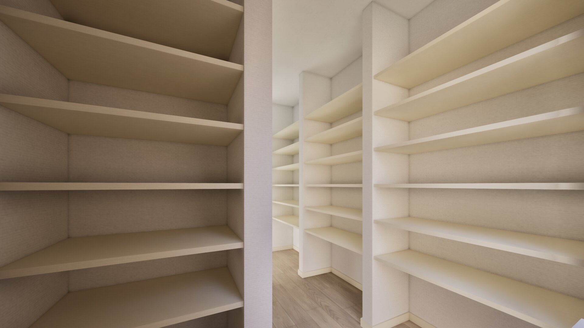 LDKきれいに片付く収納率20％