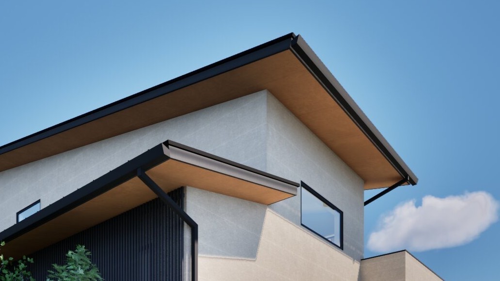 空間に奥行きと陰影を与える「深い軒」