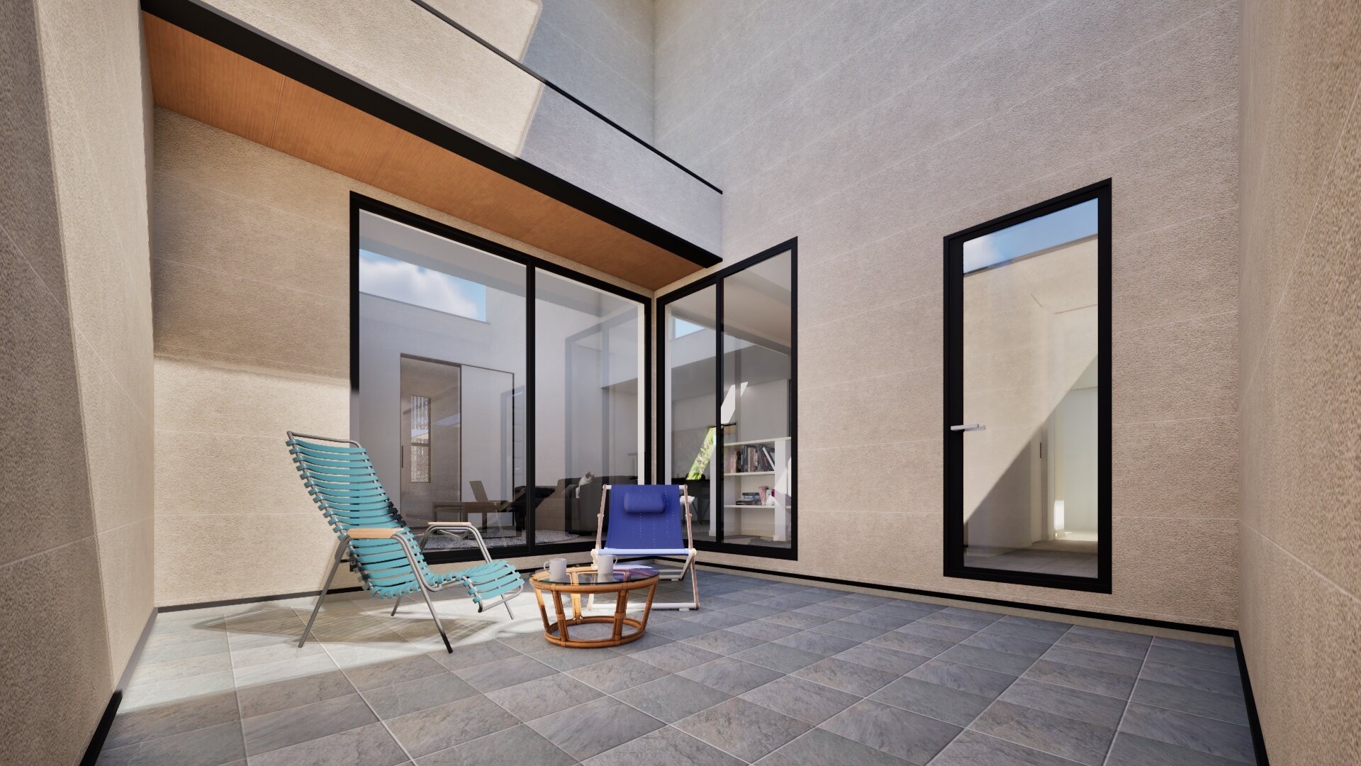 家族だけの完全プライベート屋外空間『中庭』